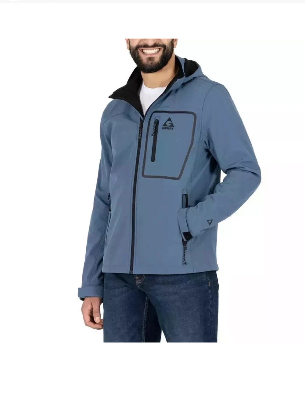 Gerry Men's Softshell Jacket Blue Medium
